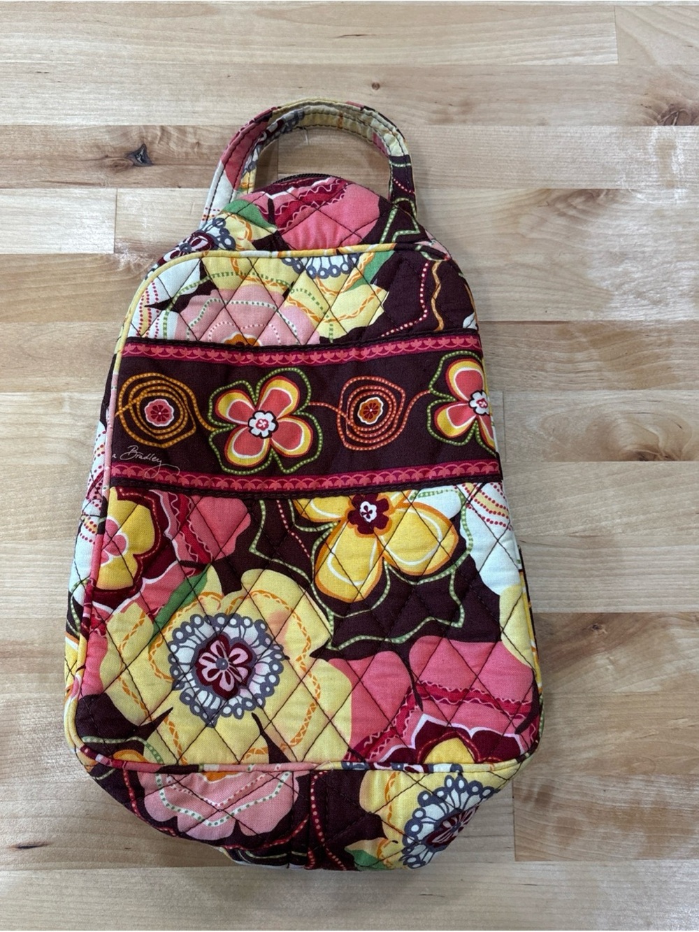 Vera Bradley Cotton Quilted 2010 Retired Buttercup Insulated Lunch Bag